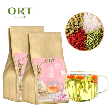 Wholesale Organic green tea base blooming tea for fujian